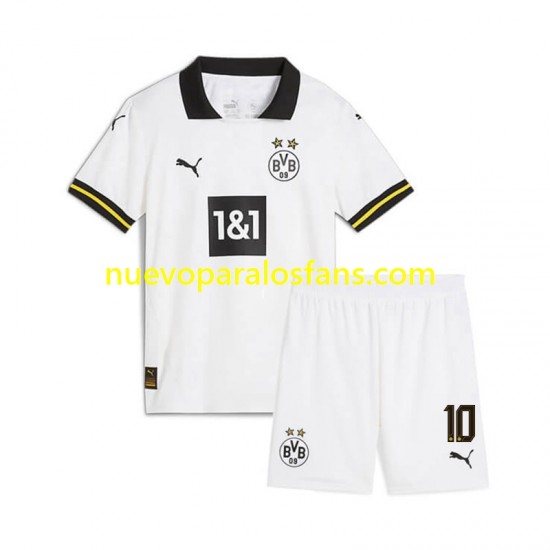 Camiseta de Fútbol Borussia Dortmund Julian Brandt 10 Niño Tercera 2024-2025 Manga Corta