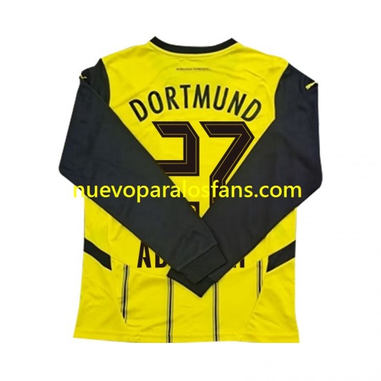 Camiseta de Fútbol Borussia Dortmund Karim Adeyemi 27 Hombre Casa 2024-2025 Manga Larga