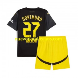 Camiseta de Fútbol Borussia Dortmund Karim Adeyemi 27 Niño Exterior 2024-2025 Manga Corta