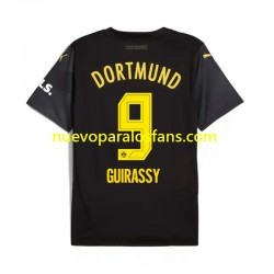 Camiseta de Fútbol Borussia Dortmund Serhou Guirassy 9 Hombre Exterior 2024-2025 Manga Corta
