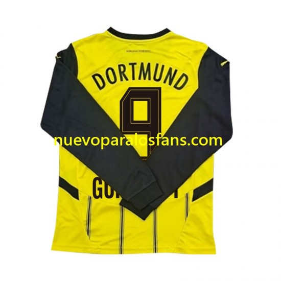 Camiseta de Fútbol Borussia Dortmund Serhou Guirassy 9 Hombre Casa 2024-2025 Manga Larga