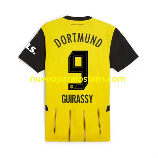 Camiseta de Fútbol Borussia Dortmund Serhou Guirassy 9 Hombre Casa 2024-2025 Manga Corta