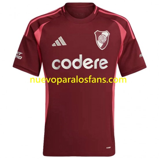 Camiseta de Fútbol CA River Plate Hombre Exterior 2024-2025 Manga Corta