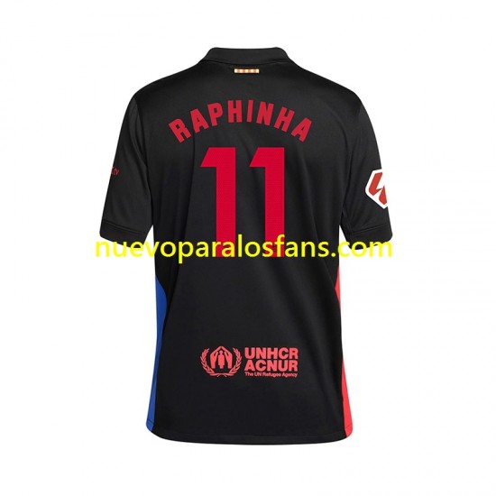 Camiseta de Fútbol FC Barcelona RAPHINHA 11 Hombre Tercera 2024-2025 Manga Corta