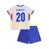 Camiseta de Fútbol Francia Bradley Barcola 20 Niño Exterior 2024 Manga Corta