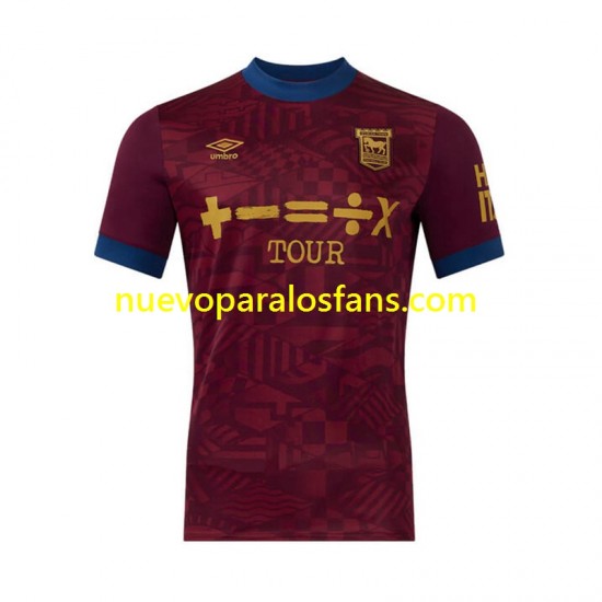 Camiseta de Fútbol Ipswich Town Hombre Exterior 2024-2025 Manga Corta
