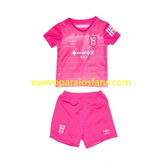 Camiseta de Fútbol Ipswich Town Niño Tercera 2024-2025 Manga Corta
