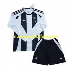 Camiseta de Fútbol Juventus Niño Casa 2024-2025 Manga Larga