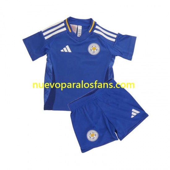 Camiseta de Fútbol Leicester City Niño Casa 2024-2025 Manga Corta