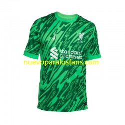 Camiseta de Fútbol Liverpool Portero Hombre Exterior 2024-2025 Manga Corta