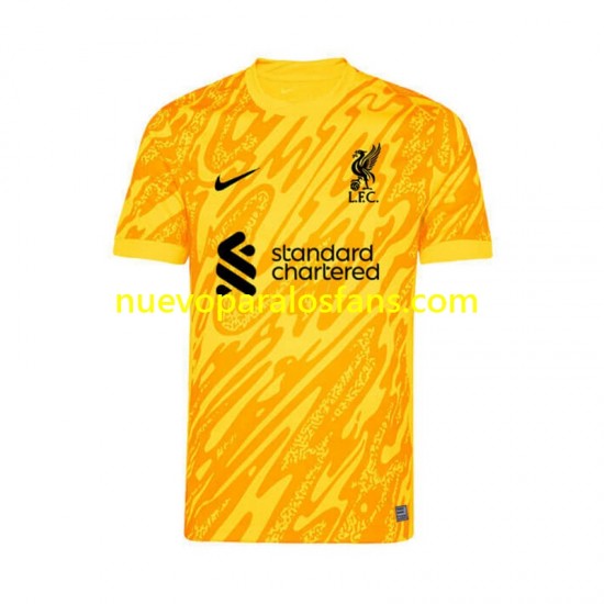 Camiseta de Fútbol Liverpool Portero Hombre Cuarto 2024-2025 Manga Corta