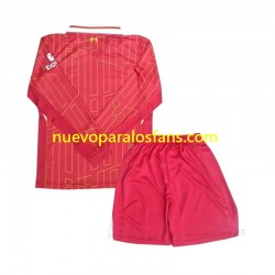 Camiseta de Fútbol Liverpool Niño Casa 2024-2025 Manga Larga