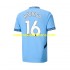 Camiseta de Fútbol Manchester City RODRIGO 16 Hombre Casa 2024-2025 Manga Corta