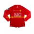 Camiseta de Fútbol Manchester United Champion League 2007 Retro Hombre Casa Manga Larga