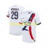 Camiseta de Fútbol Paris Saint-Germain Bradley Barcola 29 Hombre Exterior 2024-2025 Manga Corta