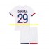Camiseta de Fútbol Paris Saint-Germain Bradley Barcola 29 Niño Exterior 2024-2025 Manga Corta