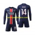 Camiseta de Fútbol Paris Saint-Germain D Doue 14 Niño Casa 2024-2025 Manga Larga