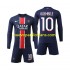 Camiseta de Fútbol Paris Saint-Germain O Dembele 10 Niño Casa 2024-2025 Manga Larga