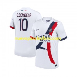Camiseta de Fútbol Paris Saint-Germain Ousmane Dembele 10 Hombre Exterior 2024-2025 Manga Corta