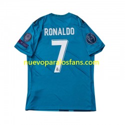 Camiseta de Fútbol Real Madrid Cristiano Ronaldo 7 2017 Retro Niño Tercera Manga Corta