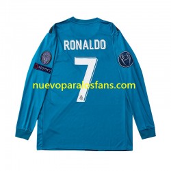 Camiseta de Fútbol Real Madrid Cristiano Ronaldo 7 2017 Retro Hombre Tercera Manga Larga
