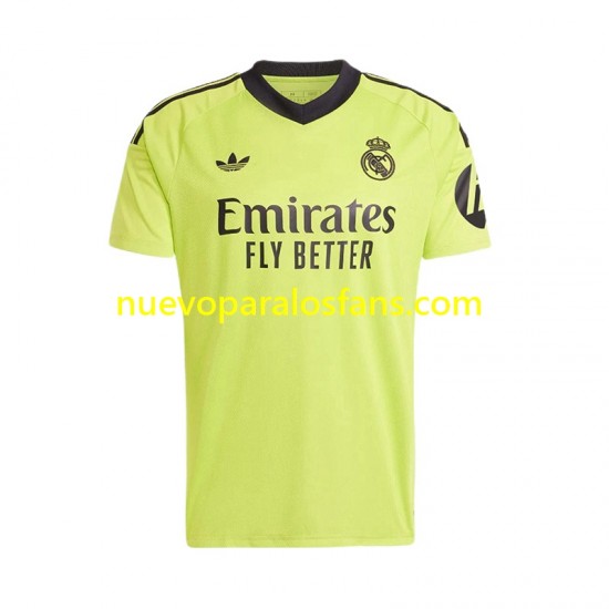 Camiseta de Fútbol Real Madrid COURTOIS 1 Portero Hombre Tercera 2024-2025 Manga Corta