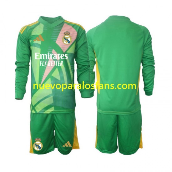 Camiseta de Fútbol Real Madrid Portero Niño Tercera 2024-2025 Manga Larga