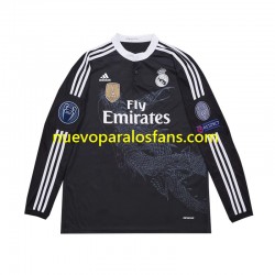 Camiseta de Fútbol Real Madrid 2014 Retro Hombre Tercera Manga Larga