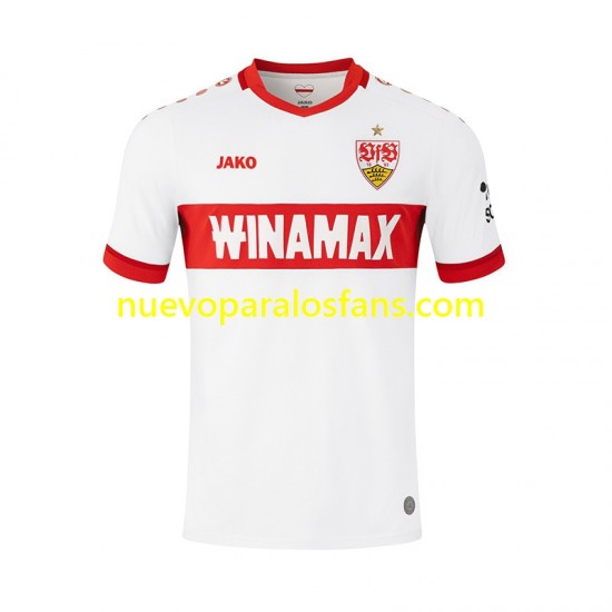 Camiseta de Fútbol VfB Stuttgart Hombre Casa 2024-2025 Manga Corta