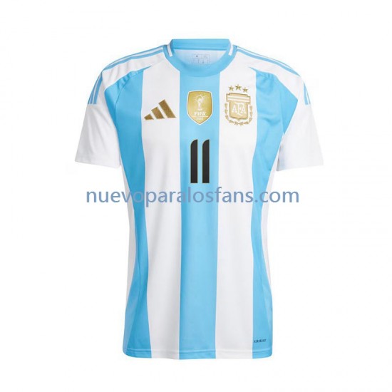 Camiseta de Fútbol Argentina Di Maria 11 Hombre Casa 2024 Manga Corta