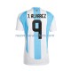 Camiseta de Fútbol Argentina Julian Alvarez 9 Hombre Casa 2024 Manga Corta