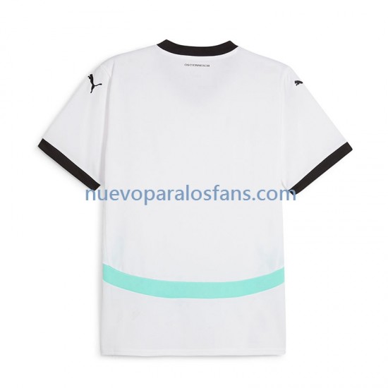 Camiseta de Fútbol Austria Hombre Exterior Euro 2024 Manga Corta