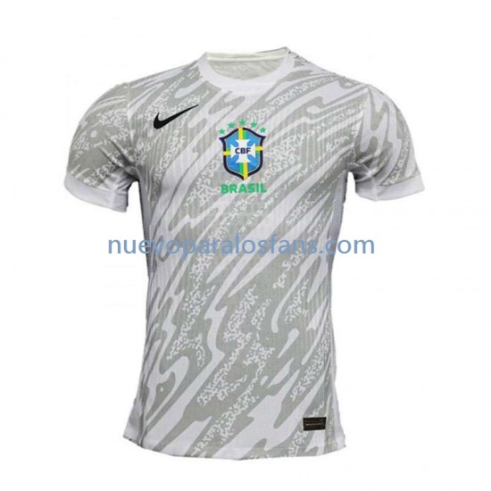 Camiseta de Fútbol Brasil Portero Hombre Casa 2024 Manga Corta