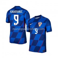 Camiseta de Fútbol Croacia Andrej Kramaric 9 Hombre Exterior Euro 2024 Manga Corta
