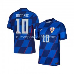 Camiseta de Fútbol Croacia Modrić 10 Hombre Exterior Euro 2024 Manga Corta