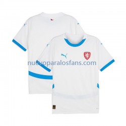 Camiseta de Fútbol República Checa Hombre Exterior Euro 2024 Manga Corta