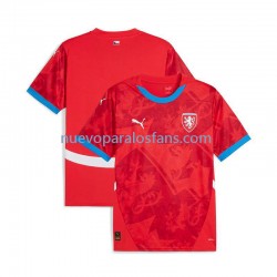 Camiseta de Fútbol República Checa Hombre Casa Euro 2024 Manga Corta