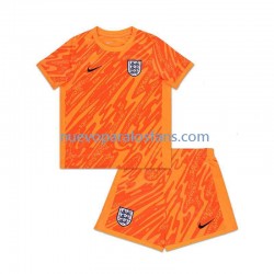 Camiseta de Fútbol Inglaterra Portero Niño Casa Euro 2024 Manga Corta