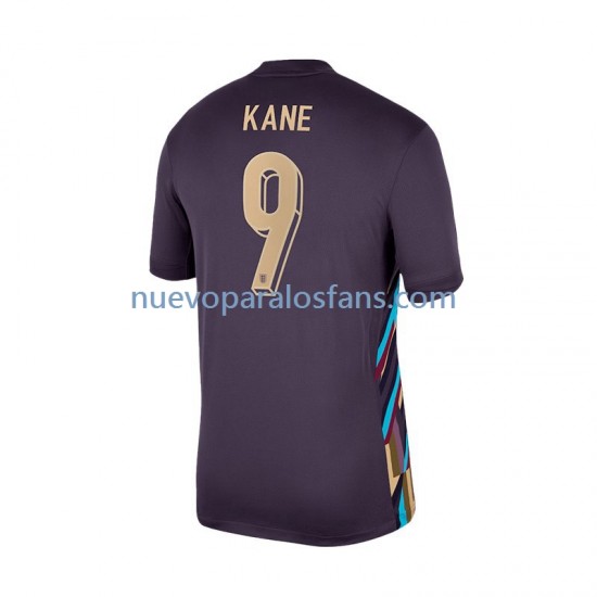 Camiseta de Fútbol Inglaterra Harry Kane 9 Hombre Exterior Euro 2024 Manga Corta