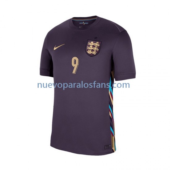 Camiseta de Fútbol Inglaterra Harry Kane 9 Hombre Exterior Euro 2024 Manga Corta