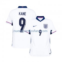 Camiseta de Fútbol Inglaterra Harry Kane 9 Hombre Casa Euro 2024 Manga Corta