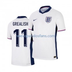 Camiseta de Fútbol Inglaterra Jack Grealish 11 Hombre Casa Euro 2024 Manga Corta