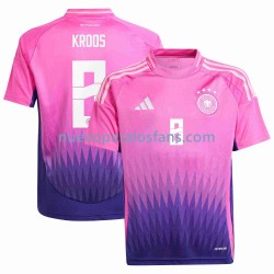 Camiseta de Fútbol Alemania Toni Kroos Hombre Exterior Euro 2024 Manga Corta