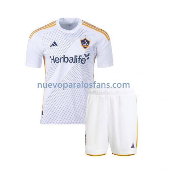 Camiseta de Fútbol Los Angeles Galaxy Niño Casa 2024 Manga Corta