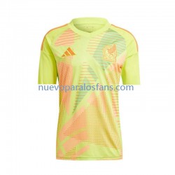 Camiseta de Fútbol México Portero Hombre Exterior Euro 2024 Manga Corta