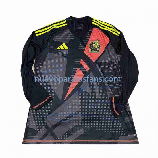 Camiseta de Fútbol México Portero Hombre Casa 2024 Manga Larga