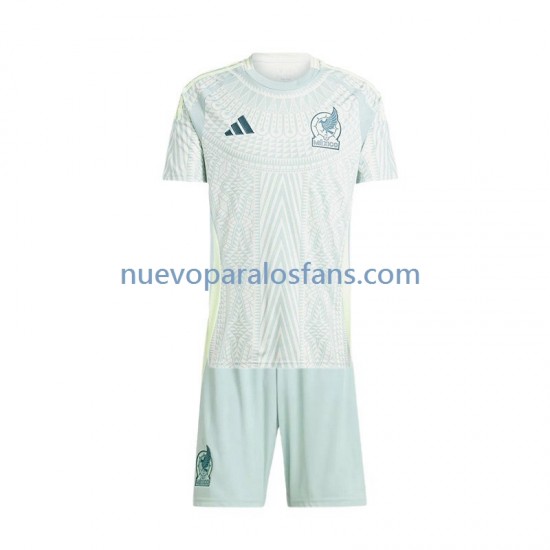 Camiseta de Fútbol México Niño Exterior 2024 Manga Corta