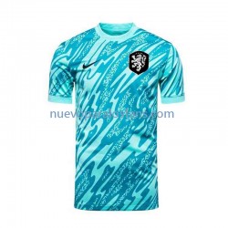 Camiseta de Fútbol Países Bajos Portero Hombre Tercera Euro 2024 Manga Corta