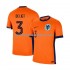 Camiseta de Fútbol Países Bajos Matthijs de Ligt 3 Hombre Casa Euro 2024 Manga Corta