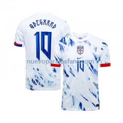 Camiseta de Fútbol Noruega Martin Odegaard 10 Hombre Exterior 2024 Manga Corta